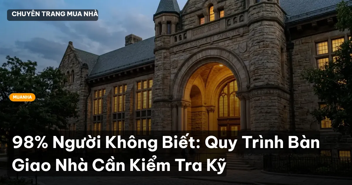 bàn giao căn hộ