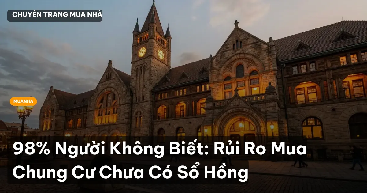 mua chung cư chưa có sổ hồng