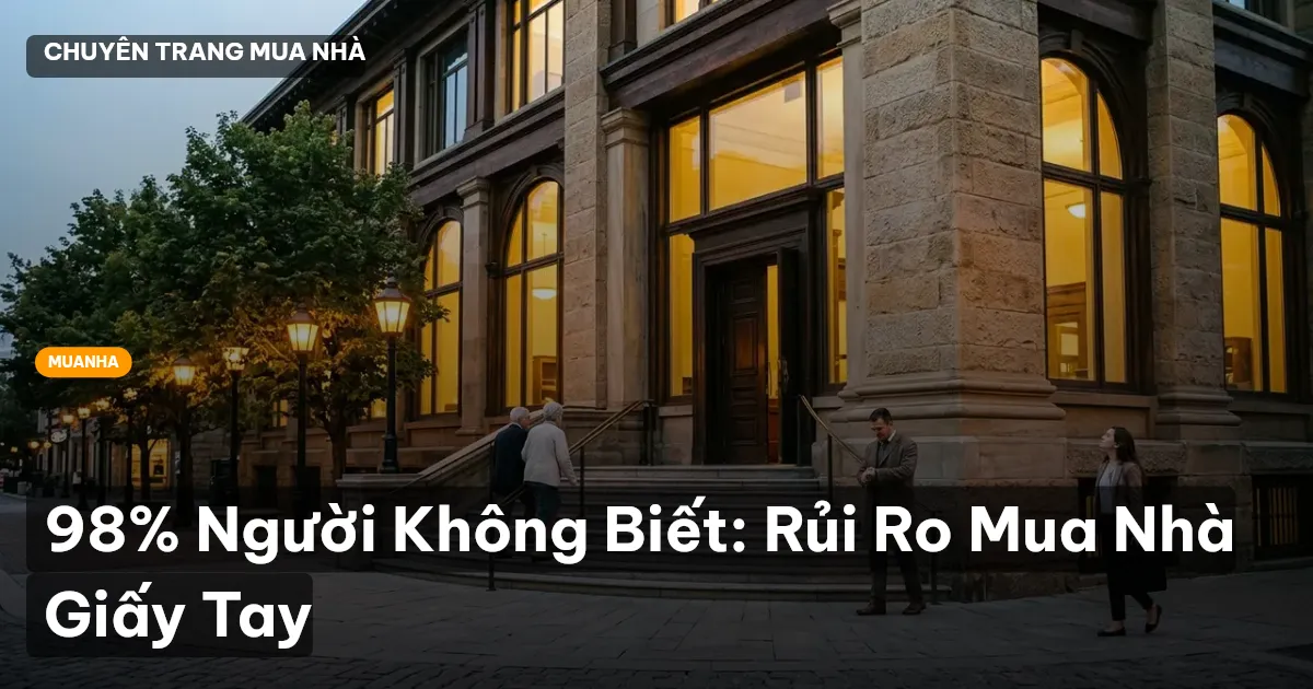 98% Người Không Biết: Rủi Ro Mua Nhà Giấy Tay