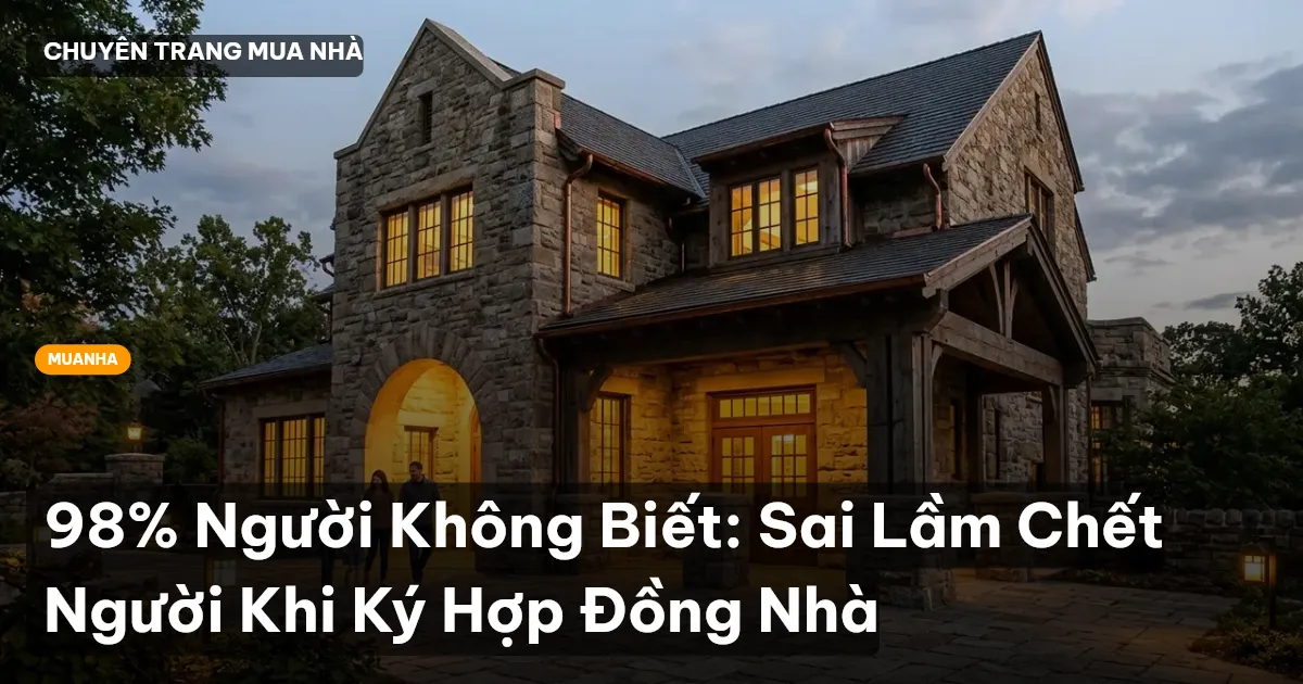 98% Người Không Biết: Sai Lầm Chết Người Khi Ký Hợp Đồng Nhà