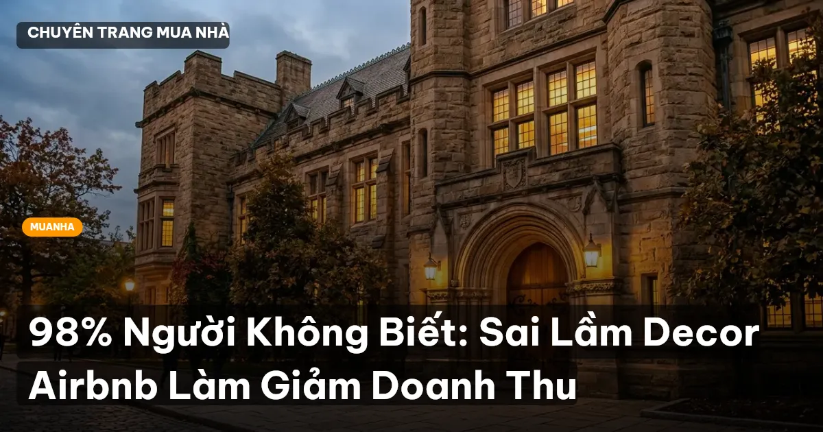 98% Người Không Biết: Sai Lầm Decor Airbnb Làm Giảm Doanh Thu