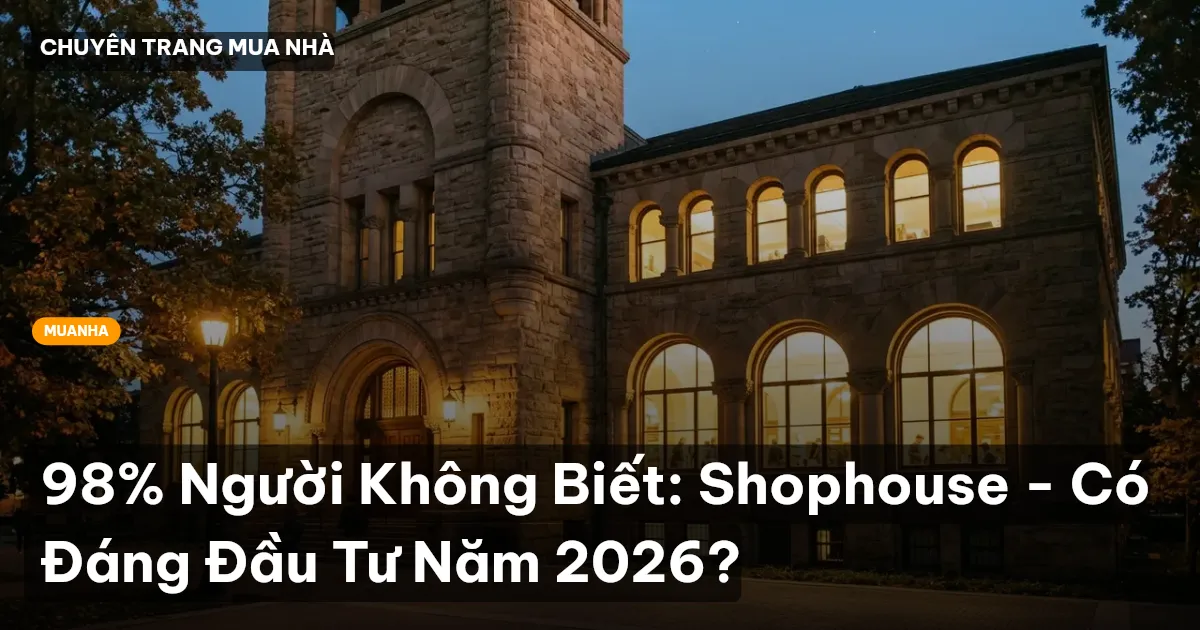 đầu tư shophouse