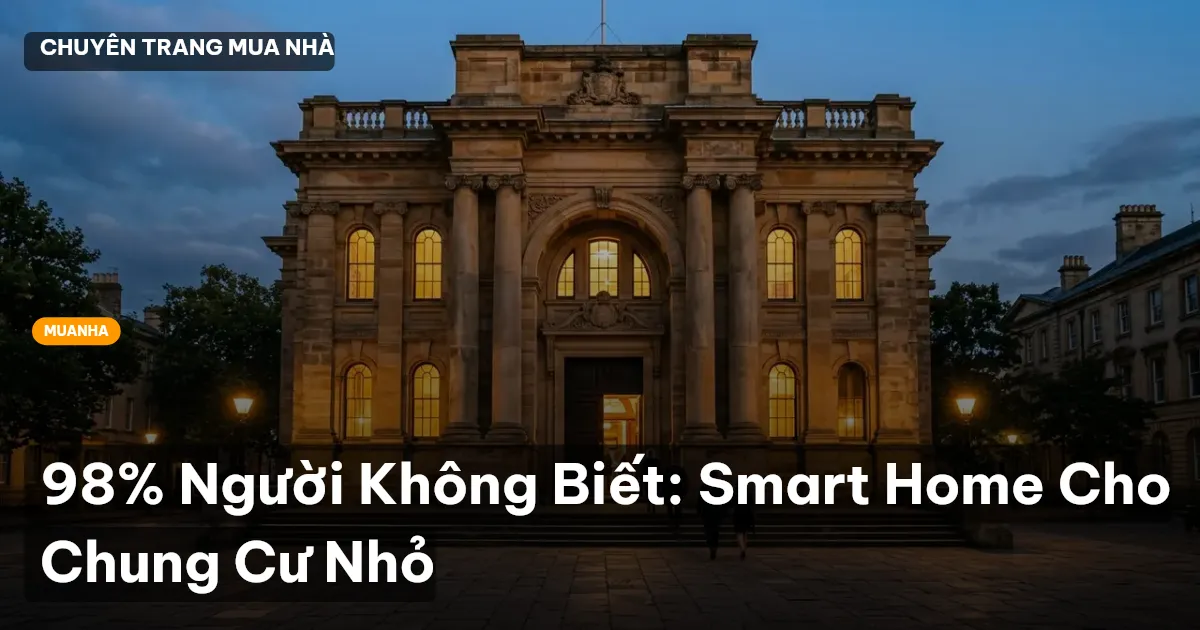98% Người Không Biết: Smart Home Cho Chung Cư Nhỏ