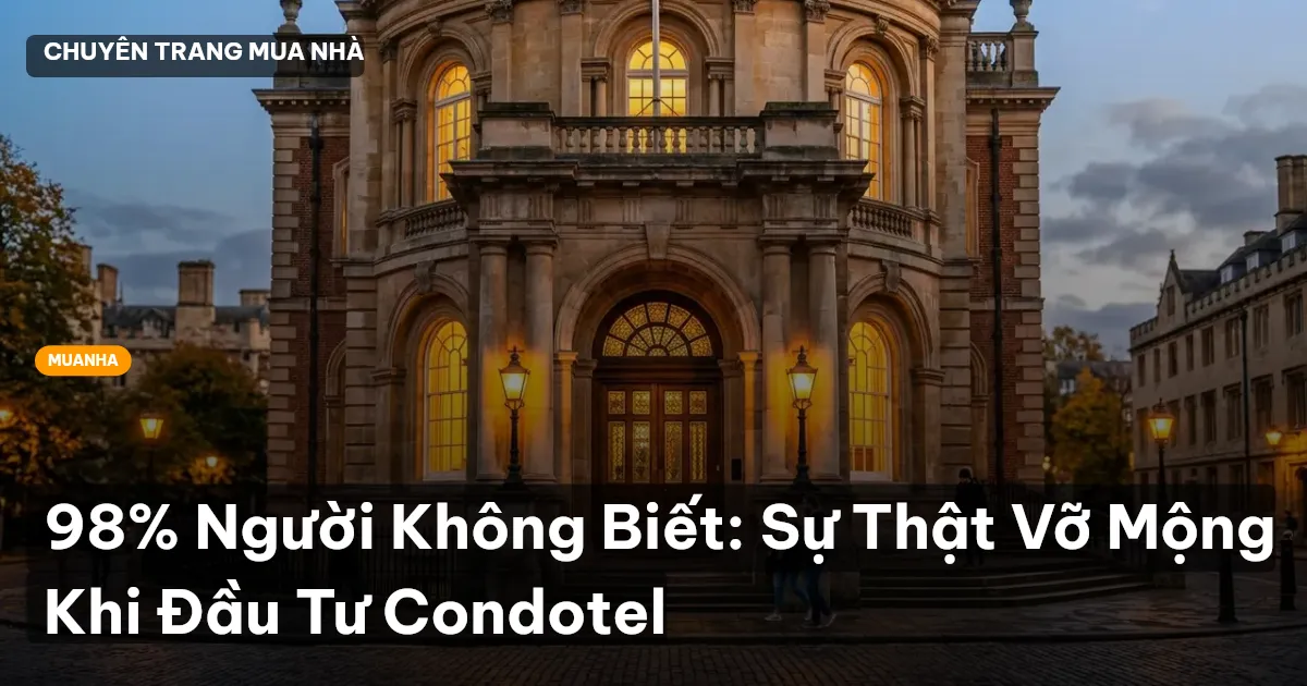 98% Người Không Biết: Sự Thật Vỡ Mộng Khi Đầu Tư Condotel
