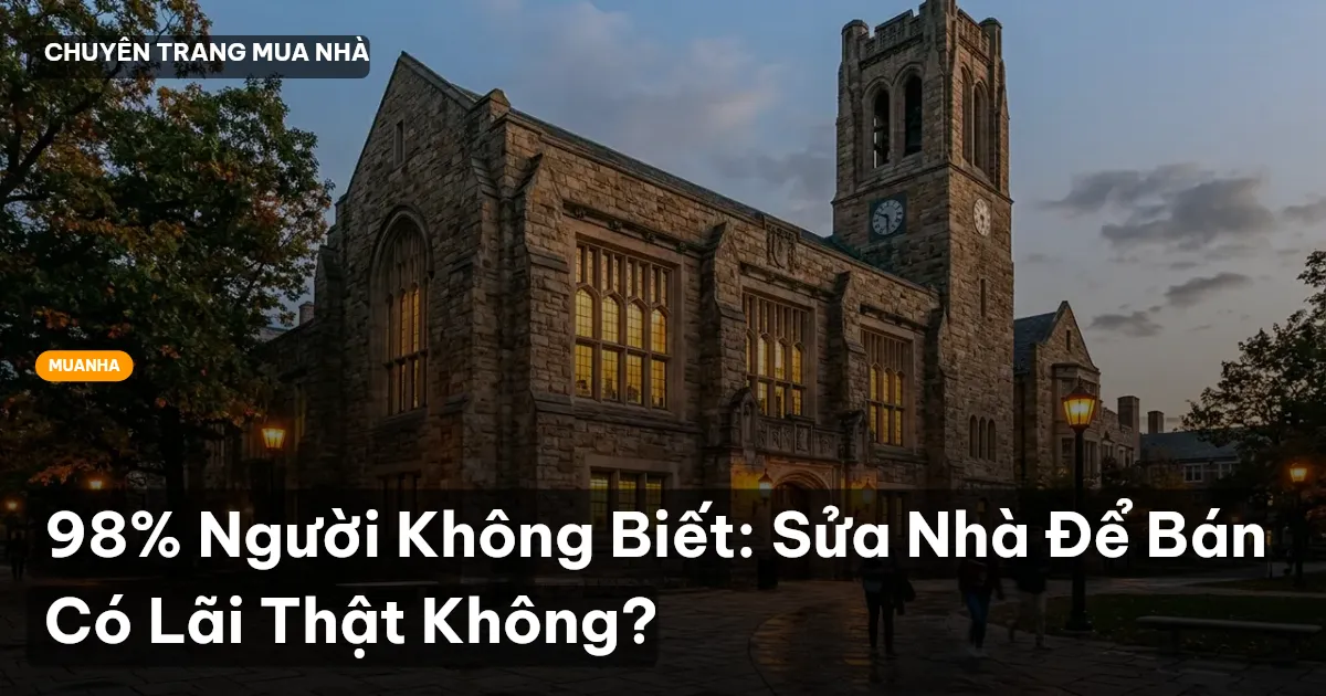 sửa nhà để bán