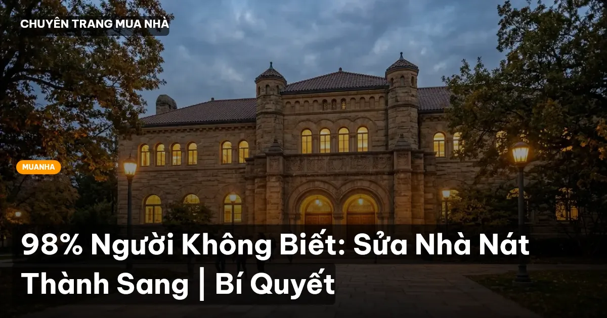 sửa nhà nát
