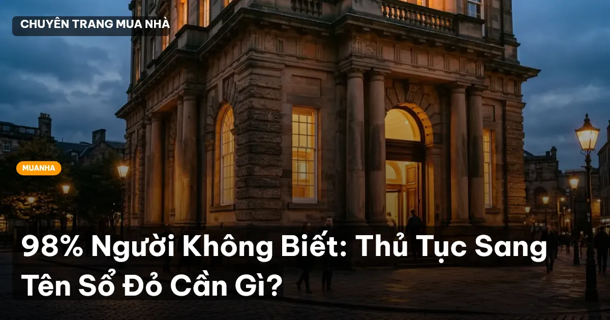 sang tên sổ đỏ