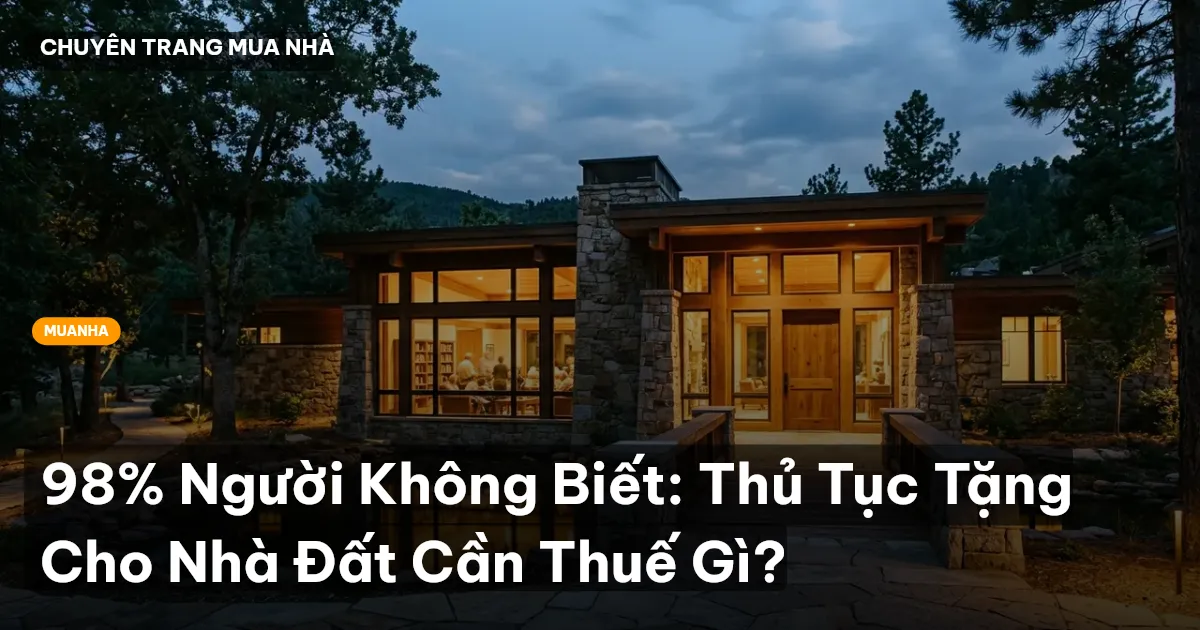 tặng cho nhà đất