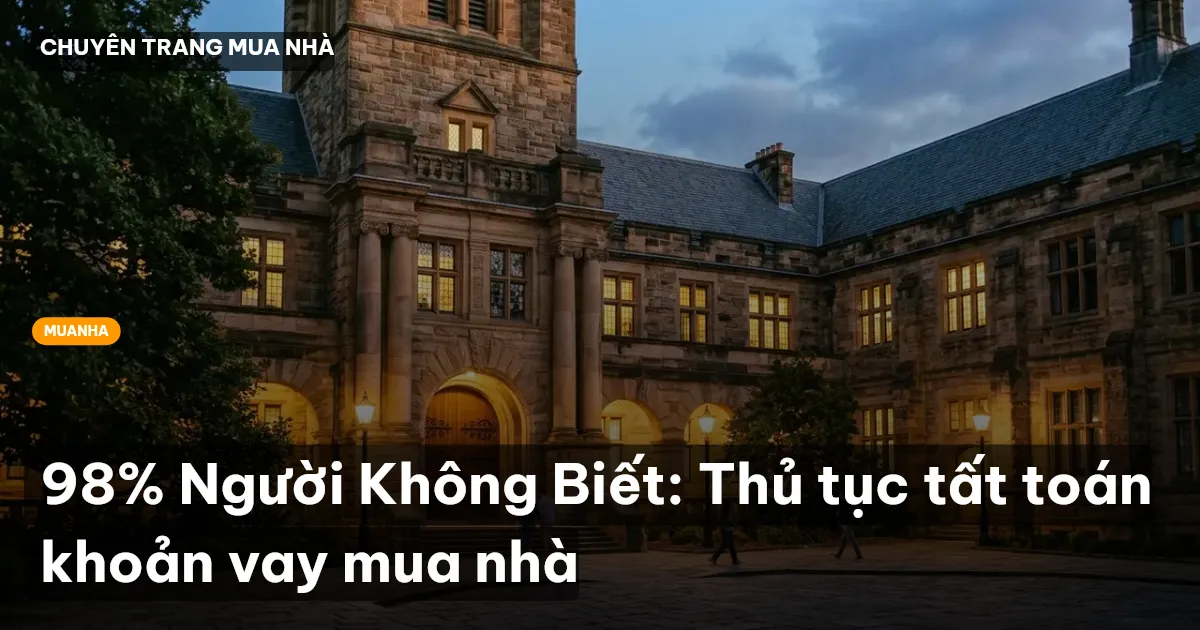 tất toán khoản vay