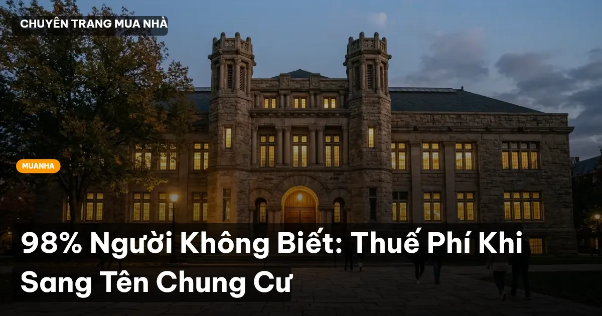 thuế phí sang tên chung cư