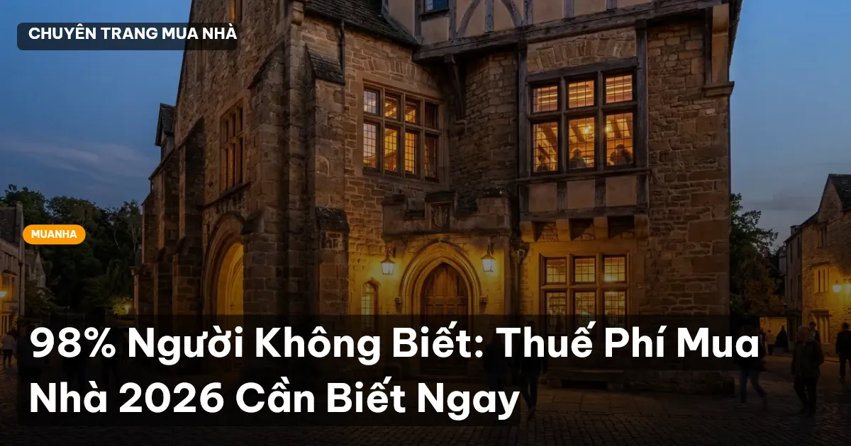 thuế phí mua nhà 2026