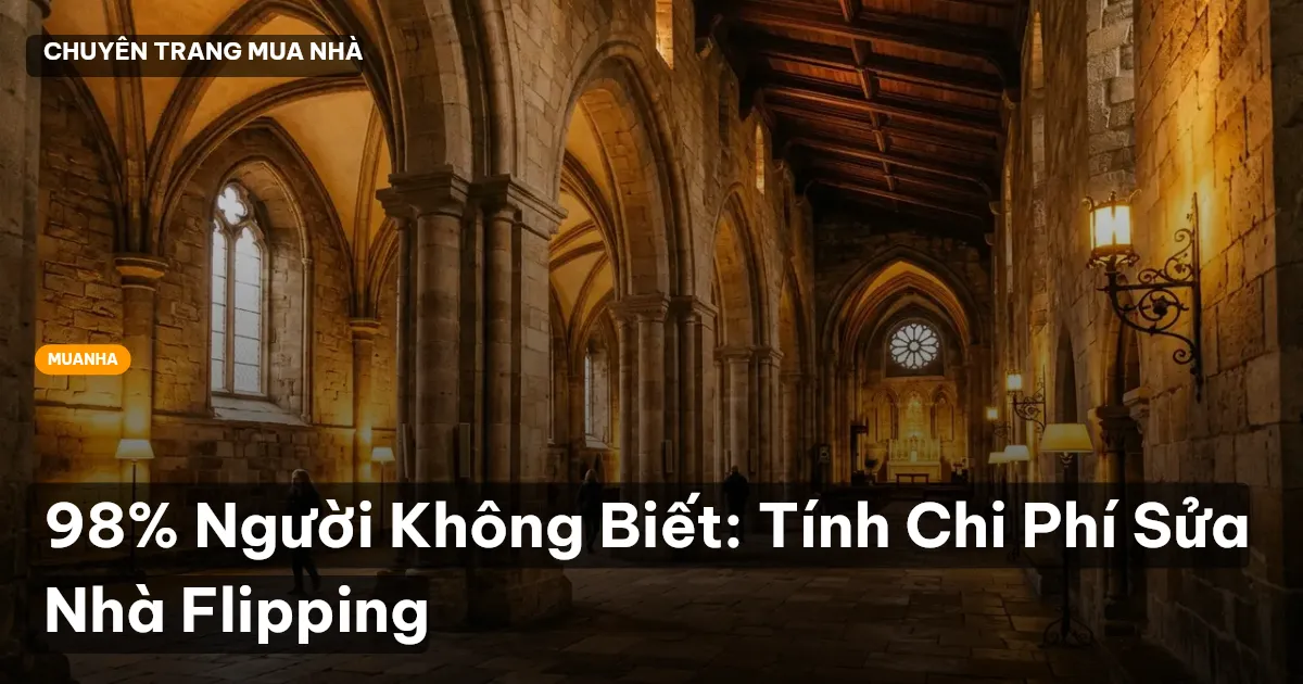 98% Người Không Biết: Tính Chi Phí Sửa Nhà Flipping