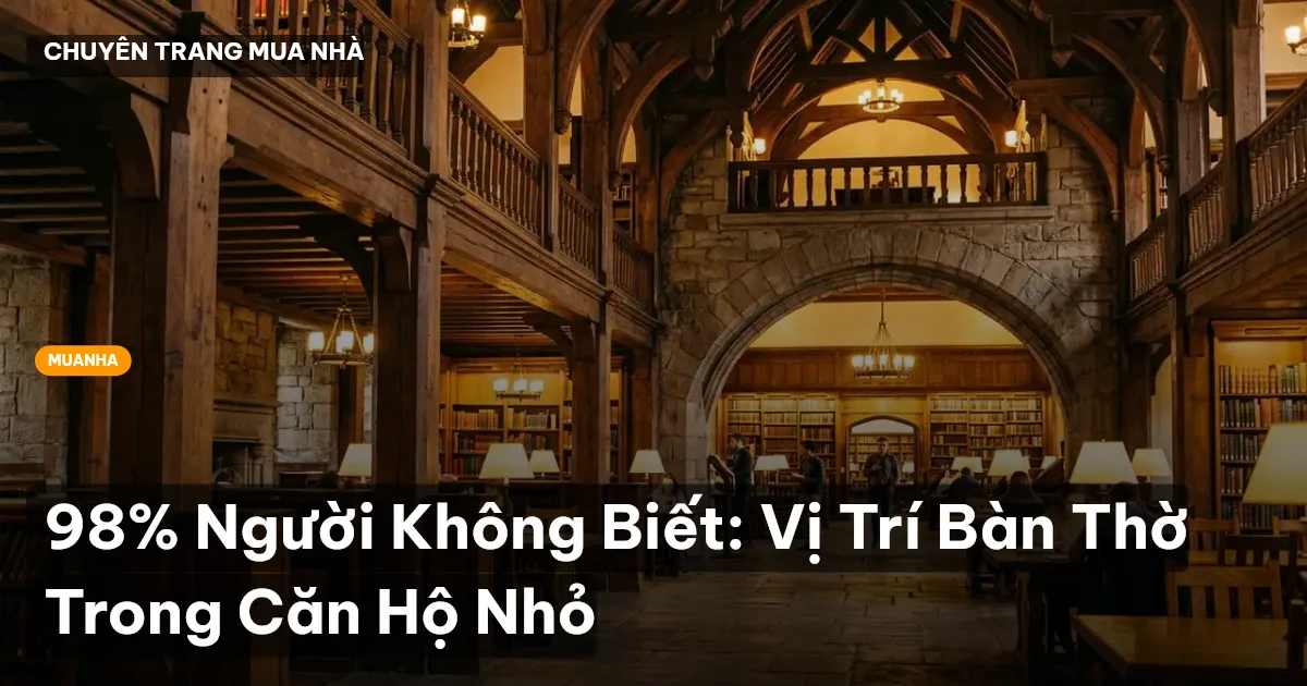 bàn thờ căn hộ nhỏ
