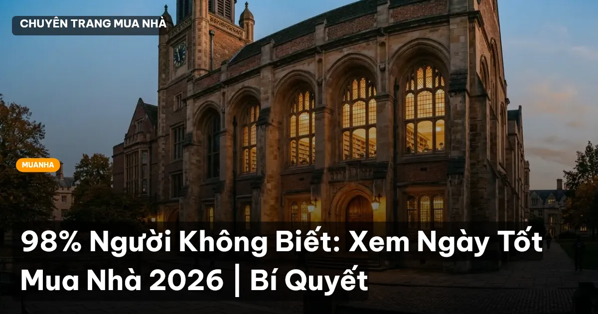 xem ngày tốt mua nhà