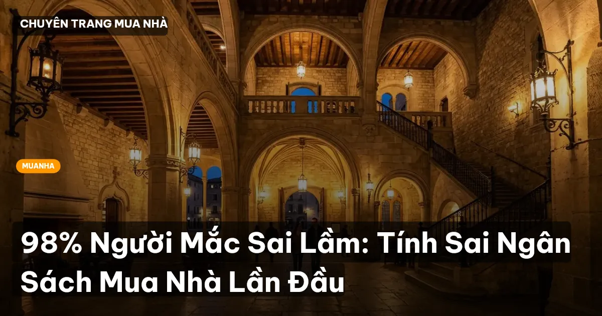 98% Người Mắc Sai Lầm: Tính Sai Ngân Sách Mua Nhà Lần Đầu