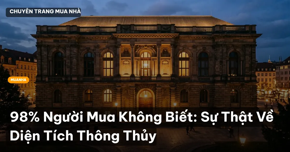 diện tích thông thủy