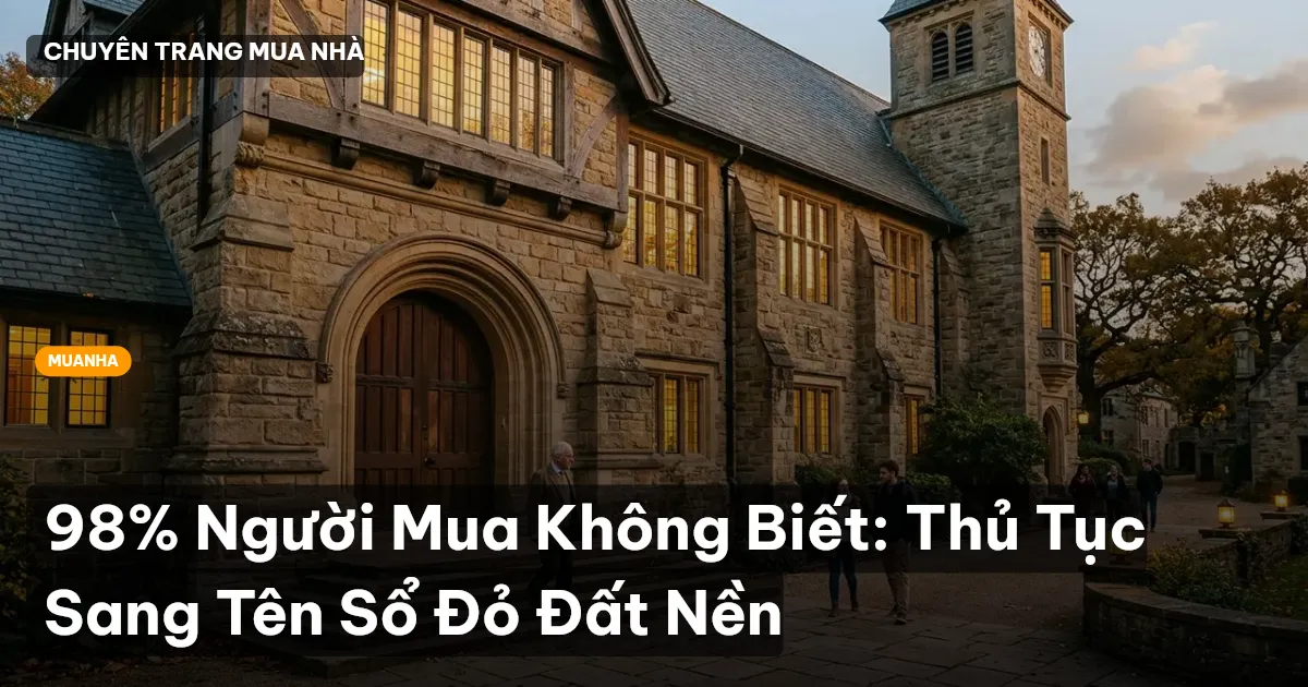 sang tên sổ đỏ