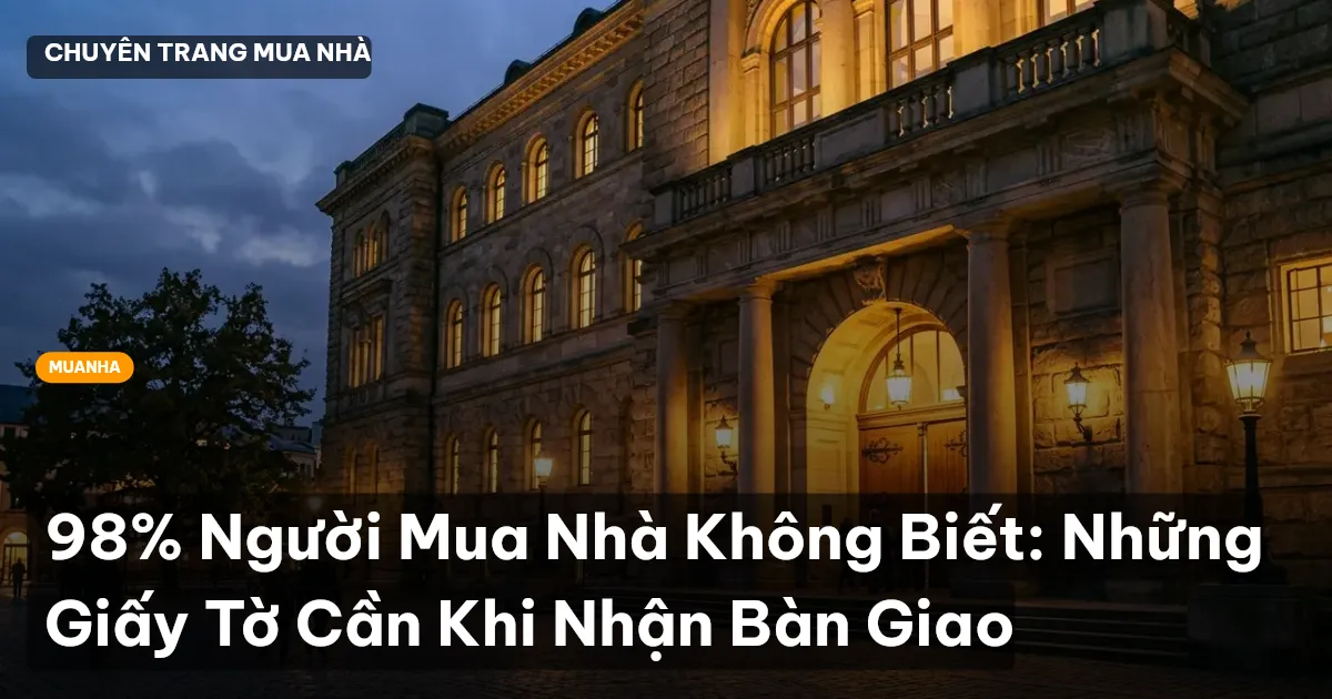 bàn giao nhà