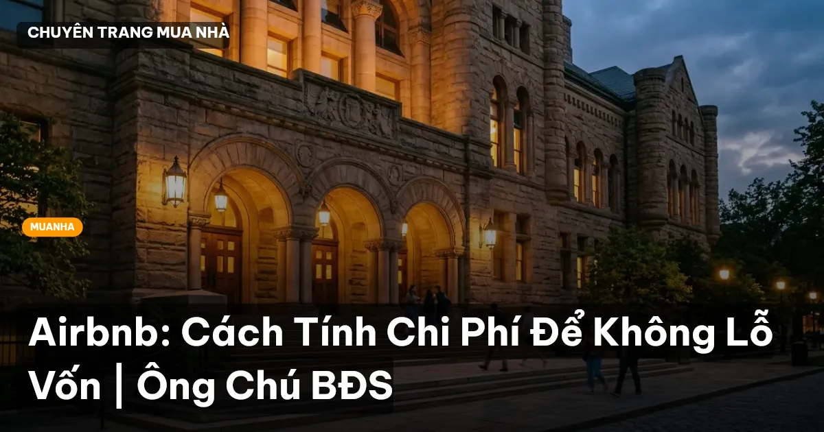 Airbnb: Cách Tính Chi Phí Để Không Lỗ Vốn | Ông Chú BĐS