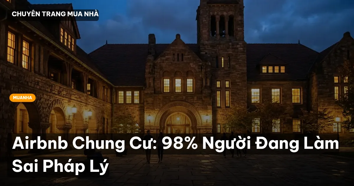 Airbnb Chung Cư: 98% Người Đang Làm Sai Pháp Lý