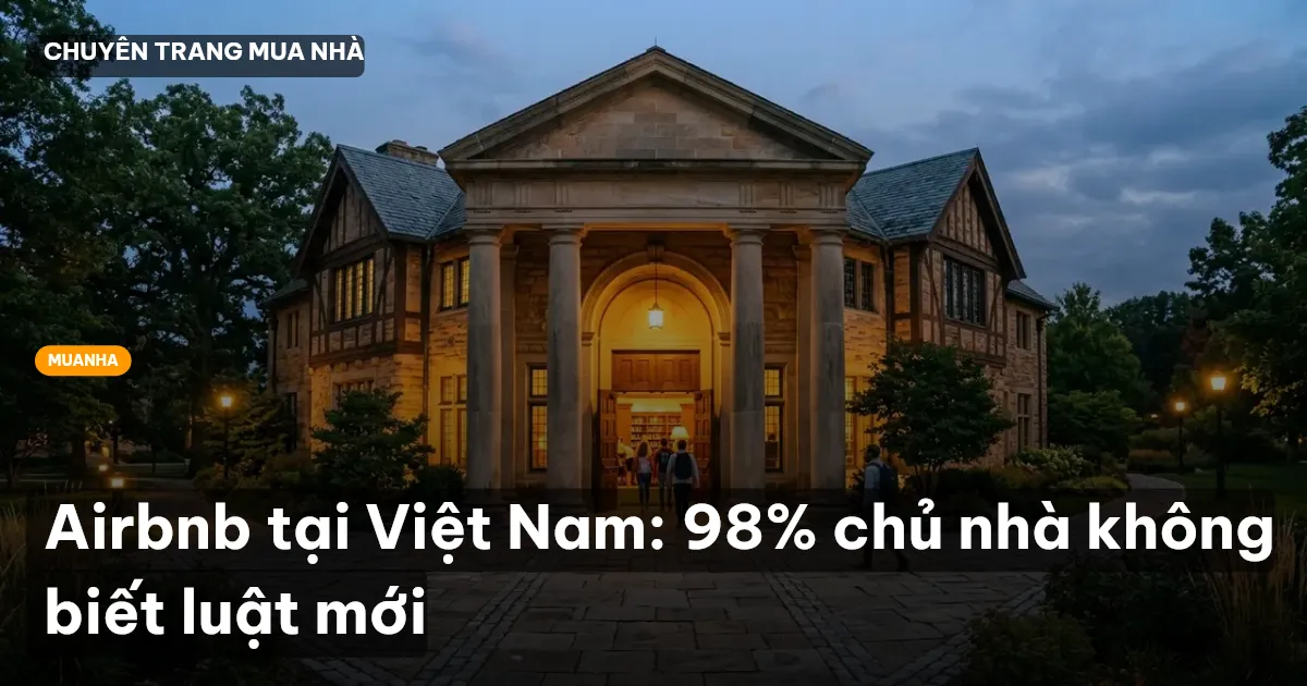 Airbnb tại Việt Nam: 98% chủ nhà không biết luật mới