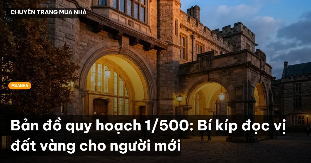 Bản đồ quy hoạch 1/500: Bí kíp đọc vị đất vàng cho người mới
