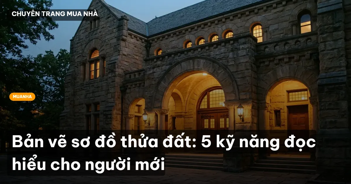 Bản vẽ sơ đồ thửa đất: 5 kỹ năng đọc hiểu cho người mới