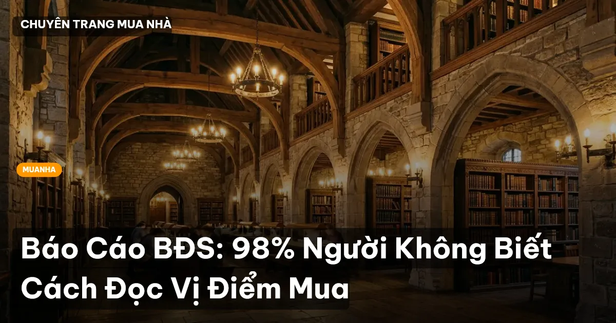 Báo Cáo BĐS: 98% Người Không Biết Cách Đọc Vị Điểm Mua