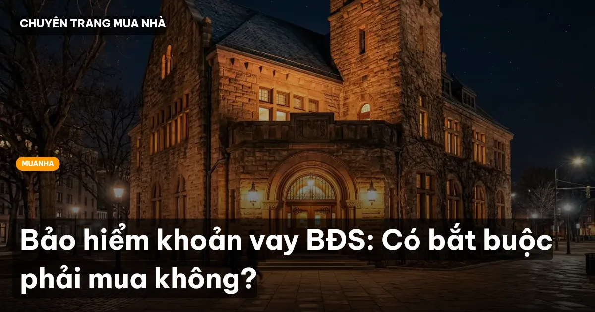 bảo hiểm khoản vay BĐS