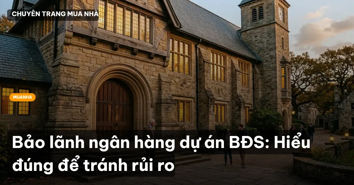Bảo lãnh ngân hàng dự án BĐS: Hiểu đúng để tránh rủi ro