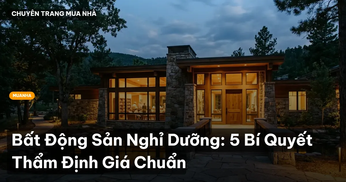 Bất Động Sản Nghỉ Dưỡng: 5 Bí Quyết Thẩm Định Giá Chuẩn