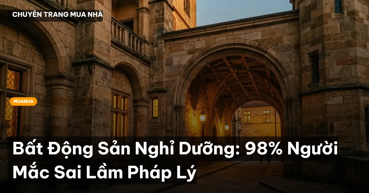 Bất Động Sản Nghỉ Dưỡng: 98% Người Mắc Sai Lầm Pháp Lý