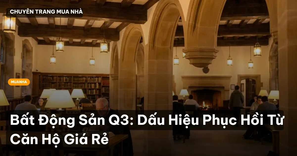 Bất Động Sản Q3: Dấu Hiệu Phục Hồi Từ Căn Hộ Giá Rẻ