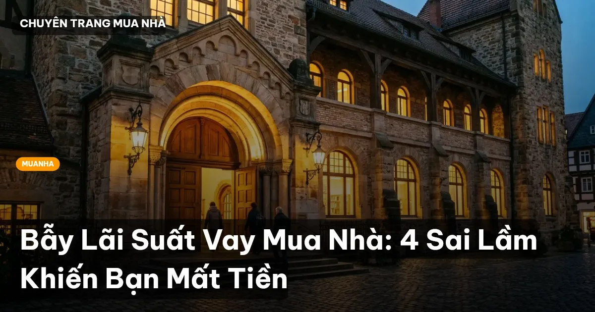 Bẫy Lãi Suất Vay Mua Nhà: 4 Sai Lầm Khiến Bạn Mất Tiền