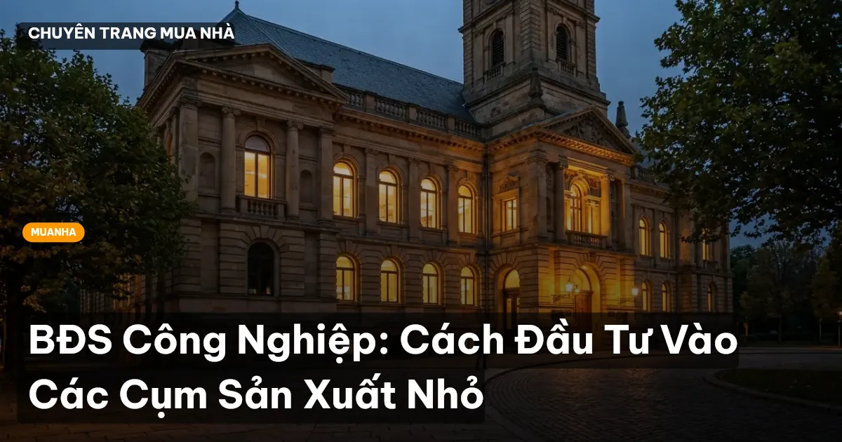 BĐS Công Nghiệp: Cách Đầu Tư Vào Các Cụm Sản Xuất Nhỏ