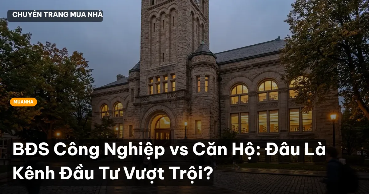 BĐS Công Nghiệp vs Căn Hộ: Đâu Là Kênh Đầu Tư Vượt Trội?