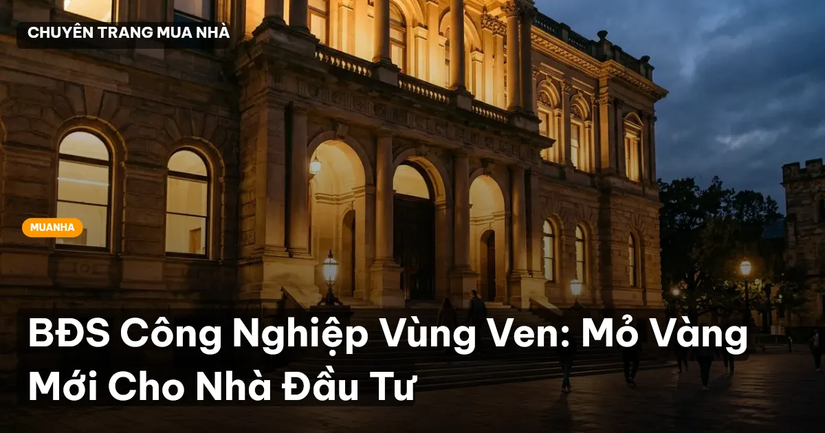 BĐS Công Nghiệp Vùng Ven: Mỏ Vàng Mới Cho Nhà Đầu Tư