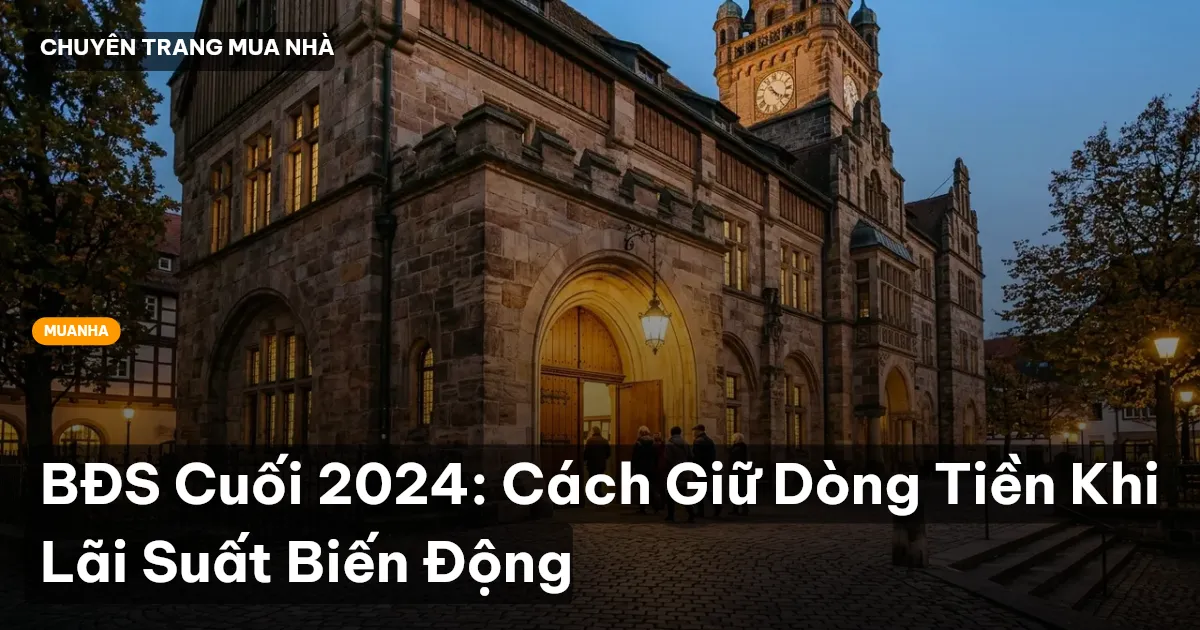 BĐS Cuối 2024: Cách Giữ Dòng Tiền Khi Lãi Suất Biến Động