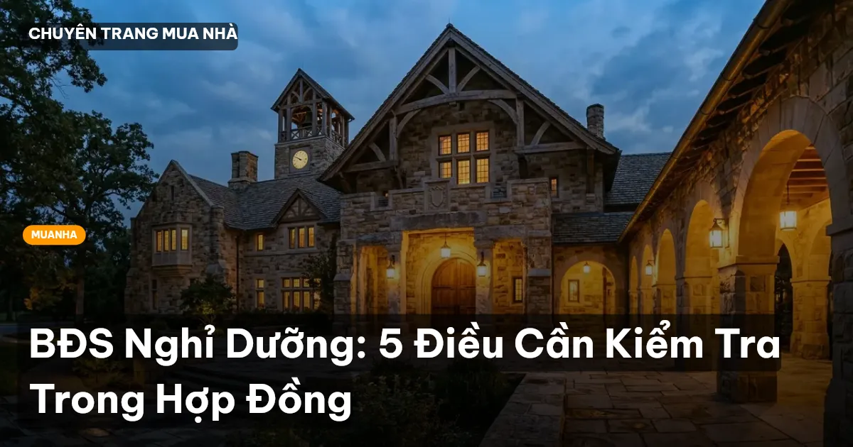 BĐS Nghỉ Dưỡng: 5 Điều Cần Kiểm Tra Trong Hợp Đồng