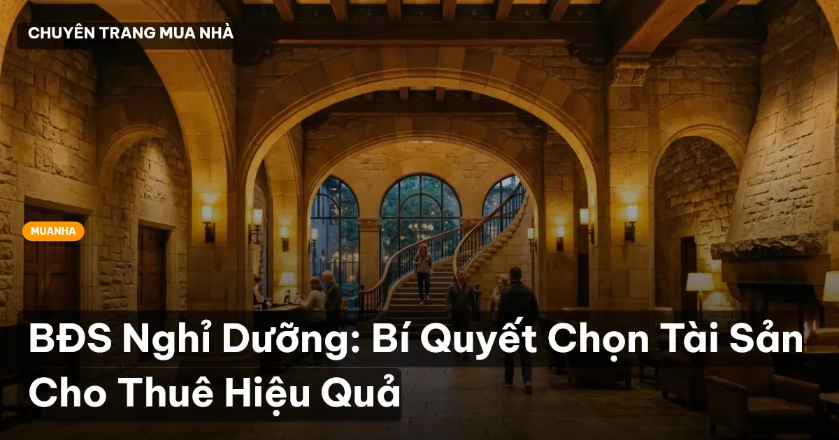 BĐS Nghỉ Dưỡng: Bí Quyết Chọn Tài Sản Cho Thuê Hiệu Quả