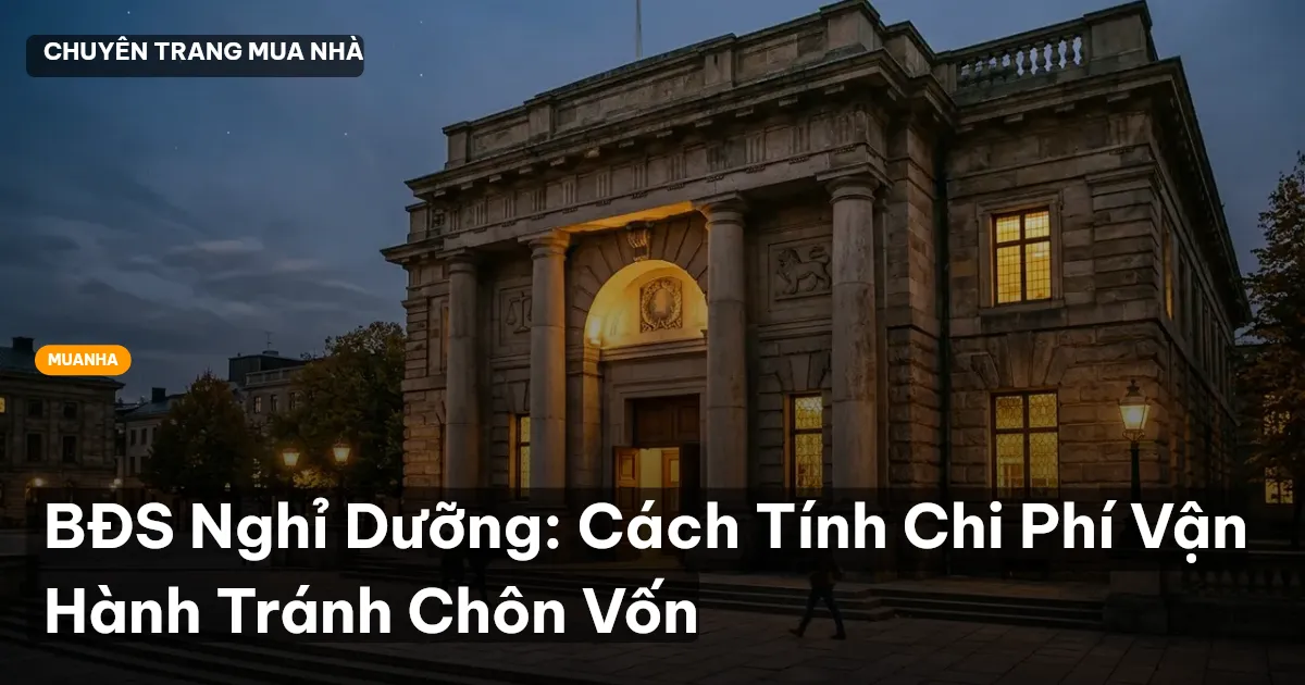 BĐS Nghỉ Dưỡng: Cách Tính Chi Phí Vận Hành Tránh Chôn Vốn