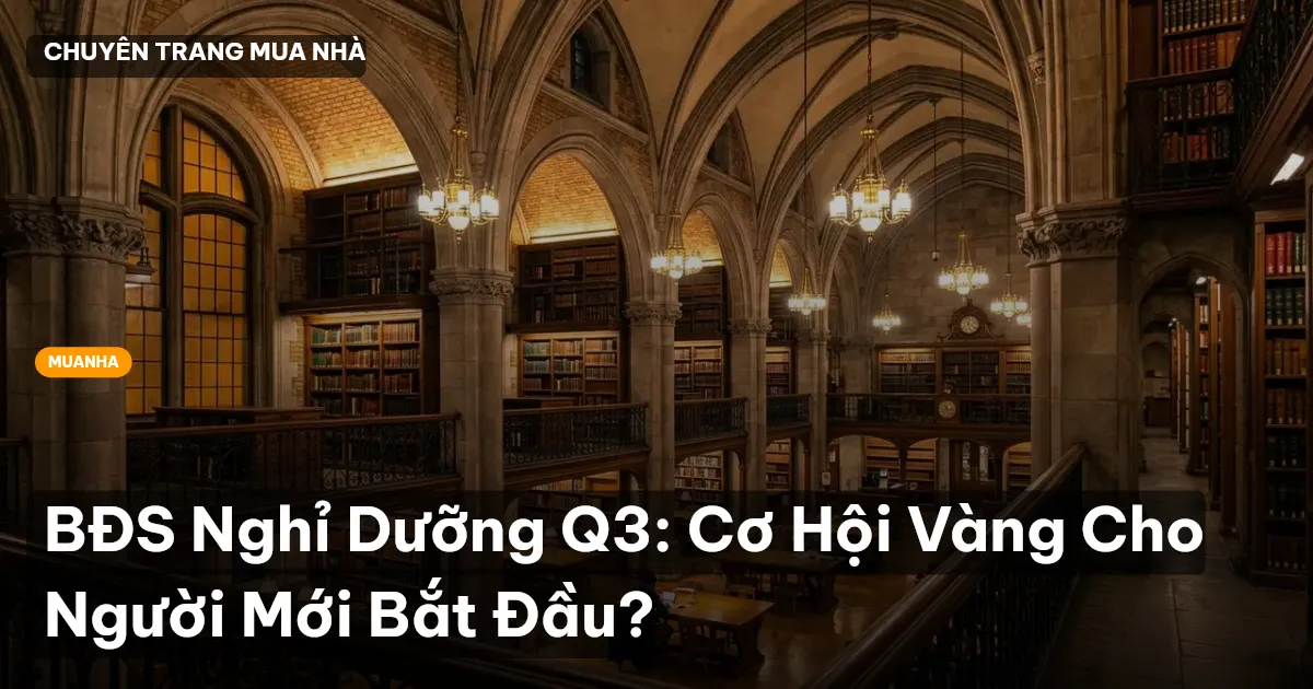 BĐS Nghỉ Dưỡng Q3: Cơ Hội Vàng Cho Người Mới Bắt Đầu?