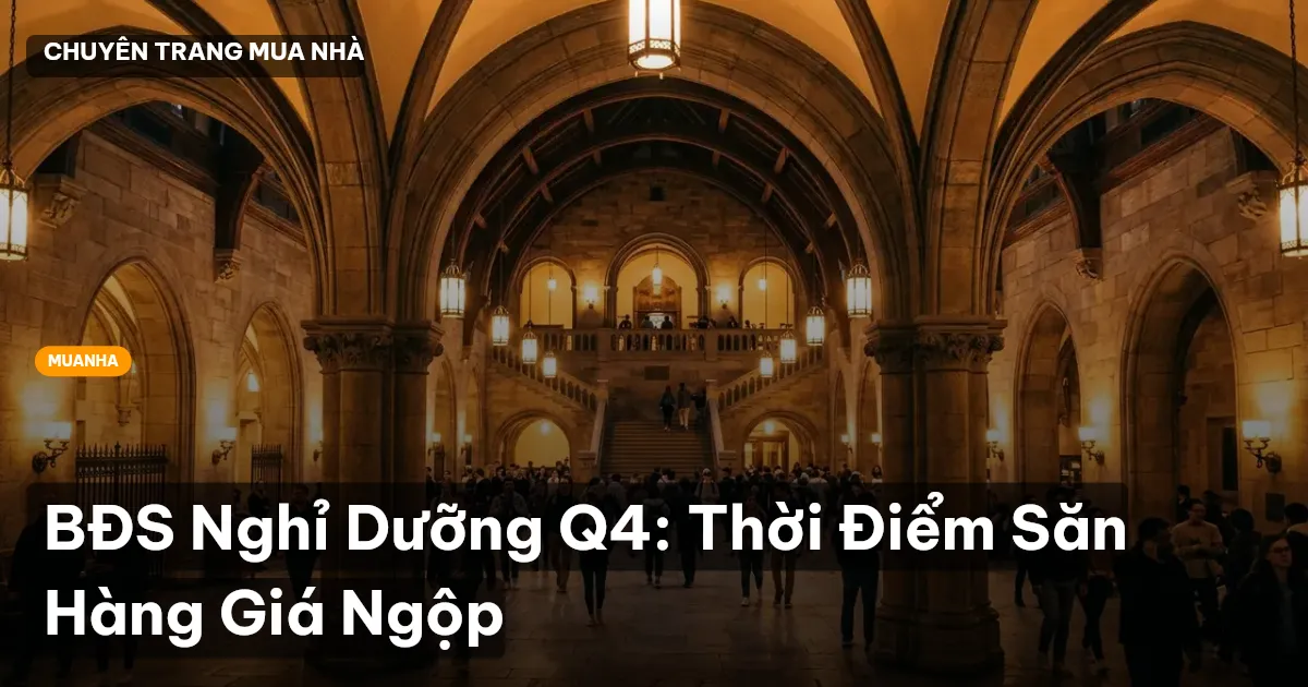 BĐS Nghỉ Dưỡng Q4: Thời Điểm Săn Hàng Giá Ngộp