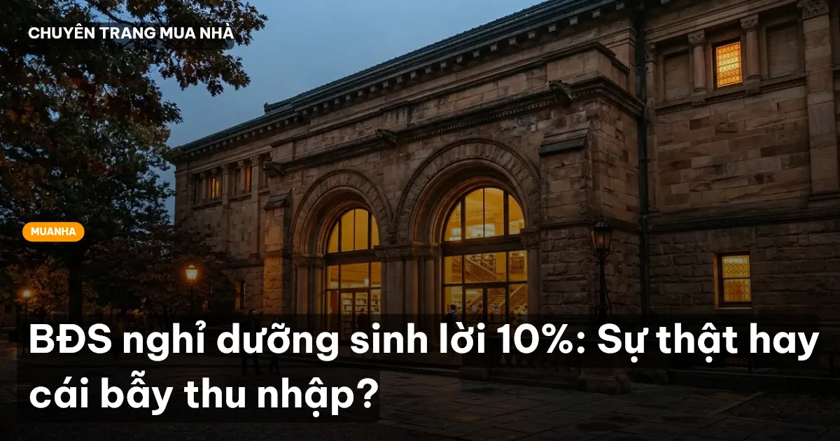 BĐS nghỉ dưỡng sinh lời 10%: Sự thật hay cái bẫy thu nhập?