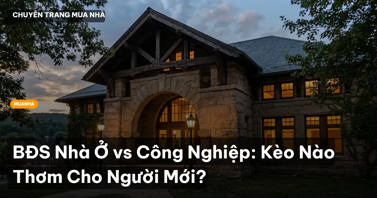 BĐS Nhà Ở vs Công Nghiệp: Kèo Nào Thơm Cho Người Mới?