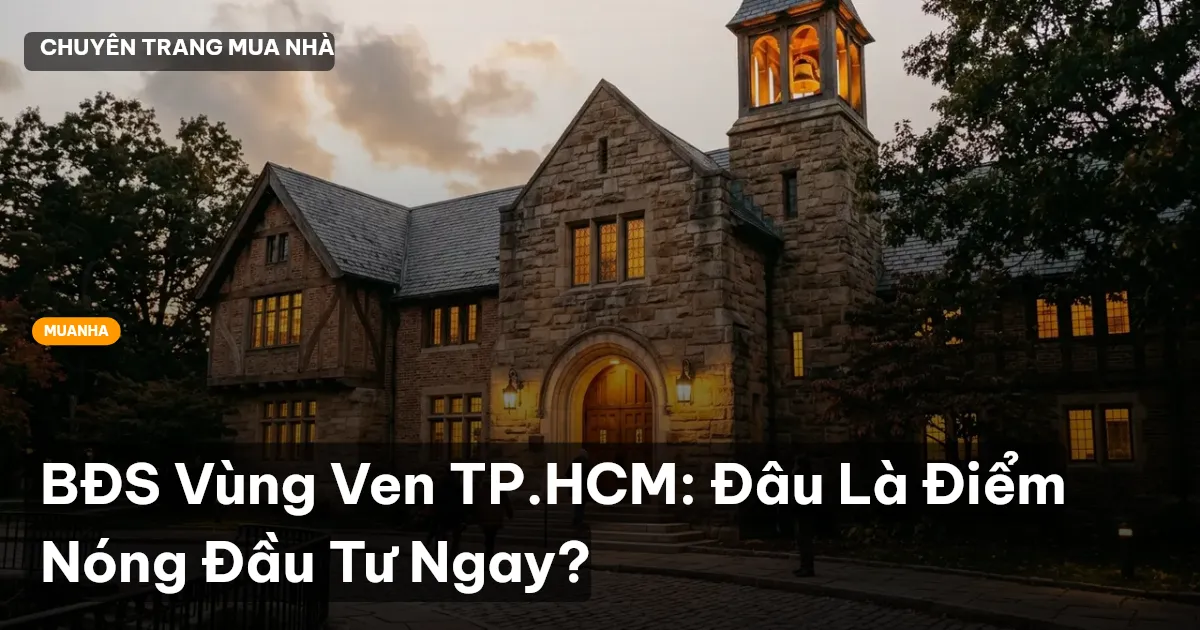 BĐS Vùng Ven TP.HCM: Đâu Là Điểm Nóng Đầu Tư Ngay?