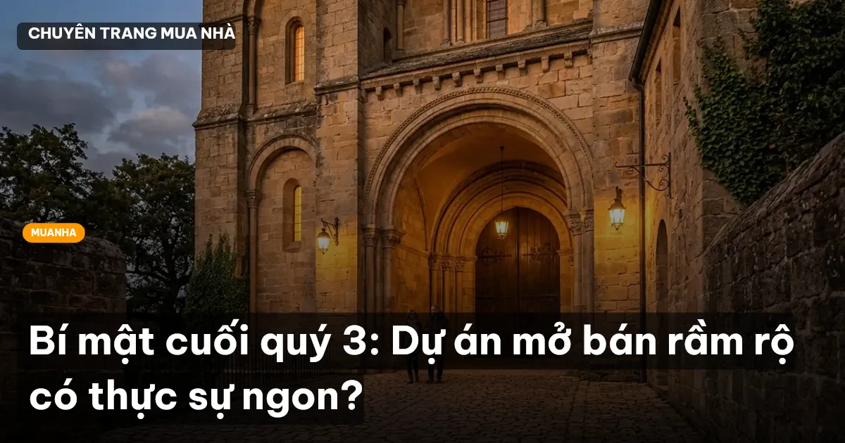 Bí mật cuối quý 3: Dự án mở bán rầm rộ có thực sự ngon?