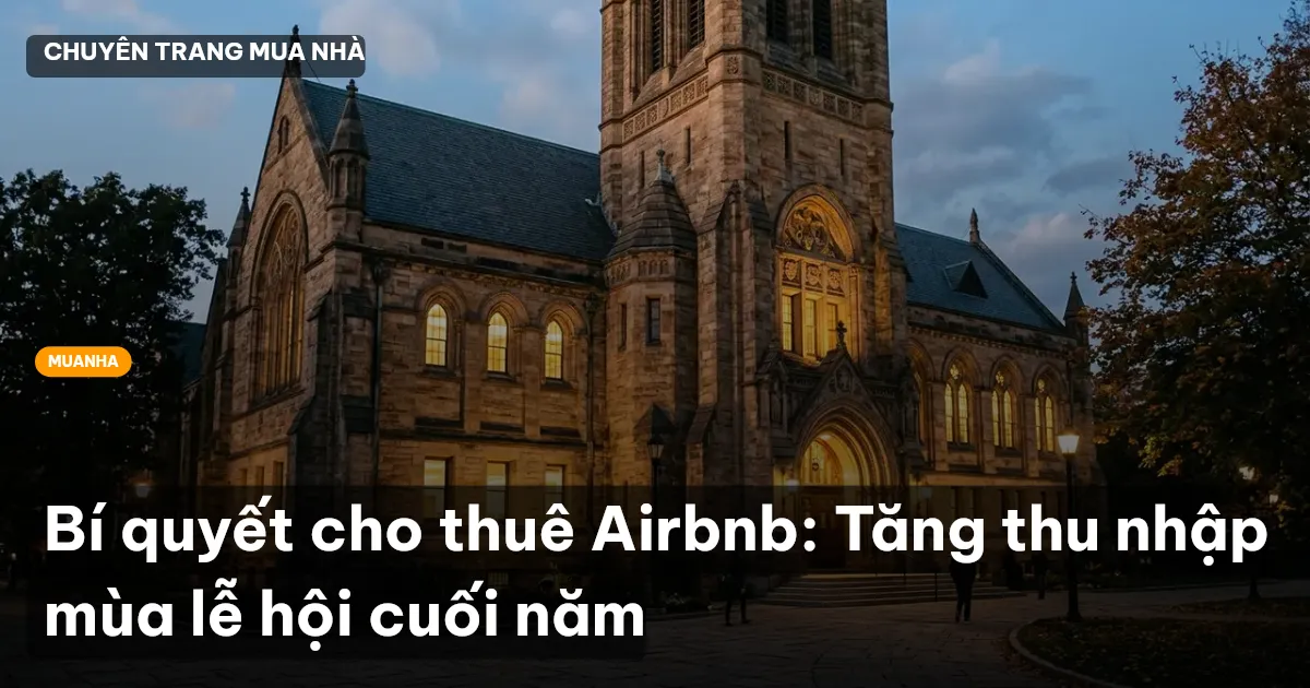 Bí quyết cho thuê Airbnb: Tăng thu nhập mùa lễ hội cuối năm