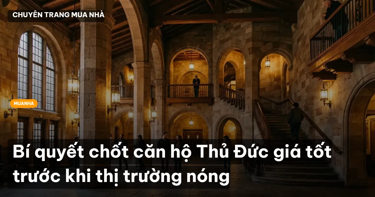 Bí quyết chốt căn hộ Thủ Đức giá tốt trước khi thị trường nóng