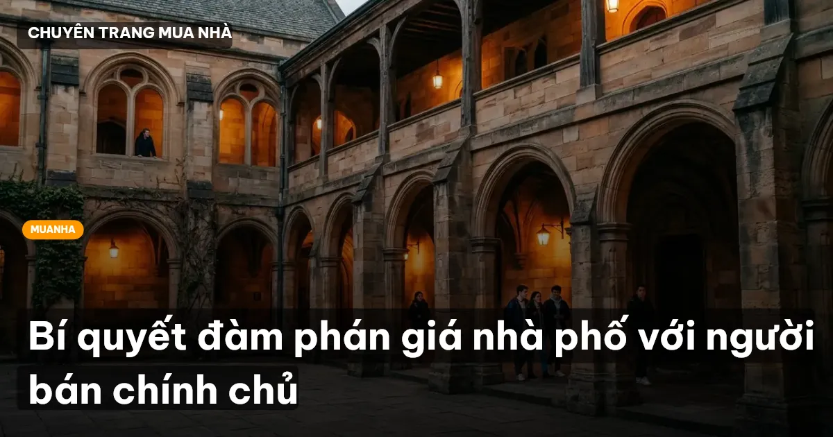 Bí quyết đàm phán giá nhà phố với người bán chính chủ